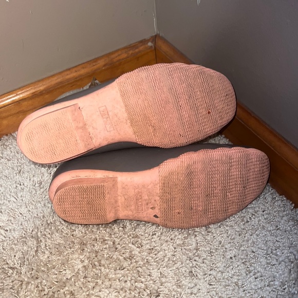 Sperry gray / peach salt water duck rain boots sz 10 - Picture 6 of 6